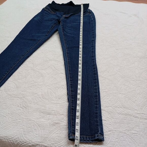 Hybrid & Company Womens Maternity Jeans SZ S (6) Super Comfy Stretch Medium Wash - Picture 11 of 11